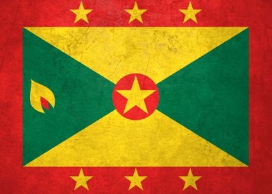 Flag of Grenada on Wall