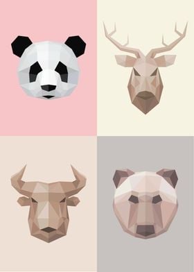 Low Poly Animals mix II