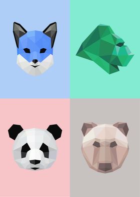 Low Poly Animals Mix