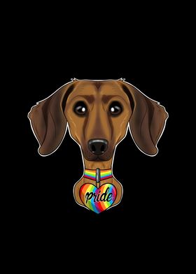 Dachshund LGBTQ Flag I Gay