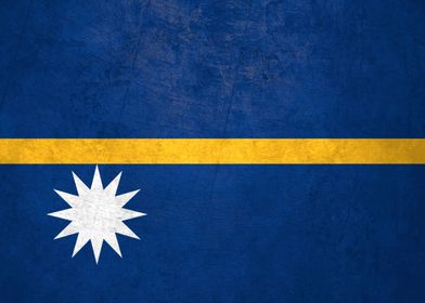 Flag of Nauru on Wall