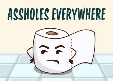 Funny Angry Toilet Paper