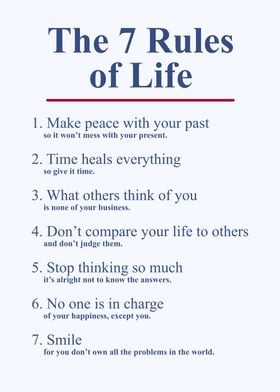 the 7 rules of life