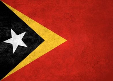 Flag of East Timor on Wall