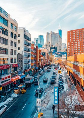 Chinatown NYC Skyline