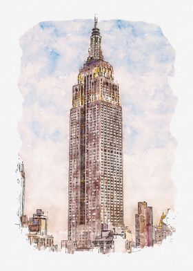 Watercolor New York