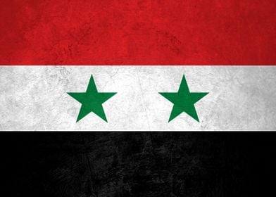 Flag of Syria on Wall