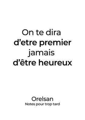 Orelsan affiche poster