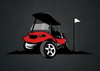 golf cart vector art