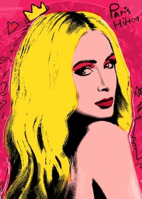 Paris Hilton Art crown