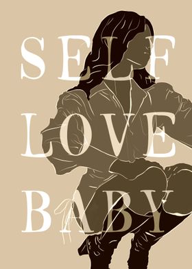 Self Love Baby Art Deco