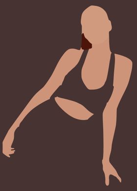 Fitness Girl Vector