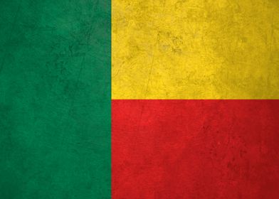 Flag of Benin on Wall