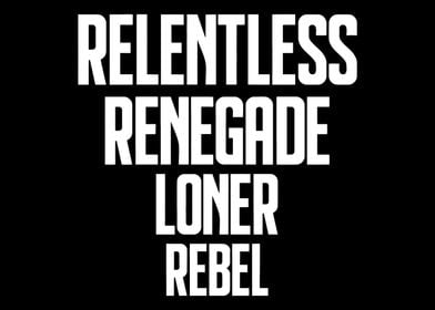 DREAMER Relentless loner