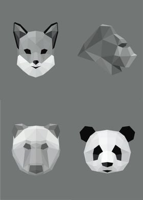 Low Poly Monochrome v1