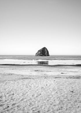 Oregon Coast Beach B and W