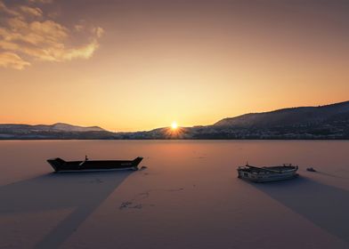 dawn and boat