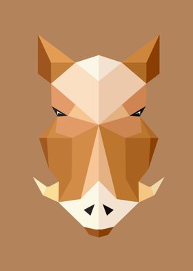 Low Poly Animal Boar