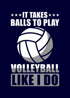 'Volleyball Player Saying' Poster by schmugo | Displate