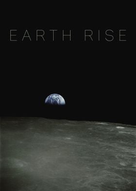 Earth Rise on the moon