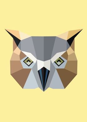 Low Poly Animal Owl