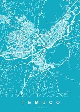 TEMUCO Map CHILE 