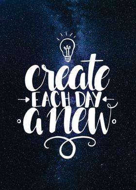 create everyday a new