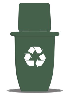 Recycle trash bin 