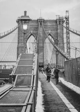 Brooklyn Bridge NYC Winter