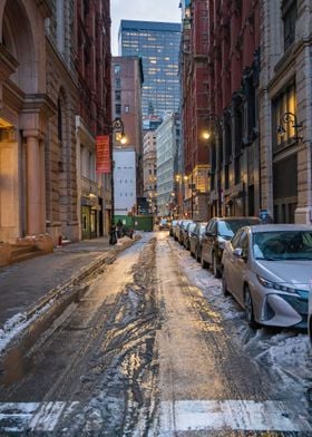 NYC Street in Winter