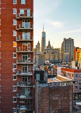 NYC Sunset Lower Manhattan