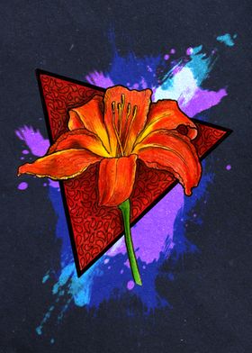 Orange Lily Dark