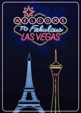 Las Vegas Skyline Neon