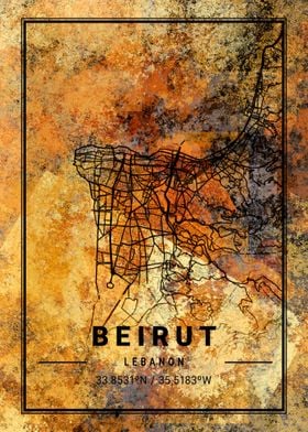 Beirut Lebanon Map