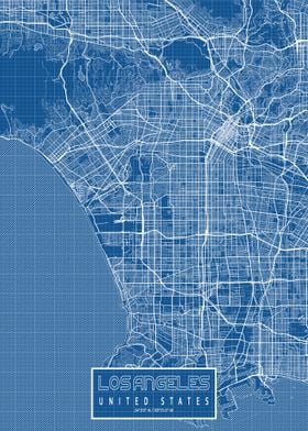 Los Angeles Map Blueprint