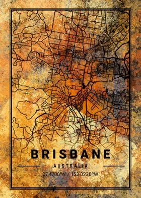 Brisbane Australia Map