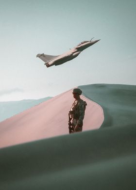 the soldier and the jet