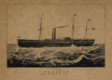 US steam ship The Pacific