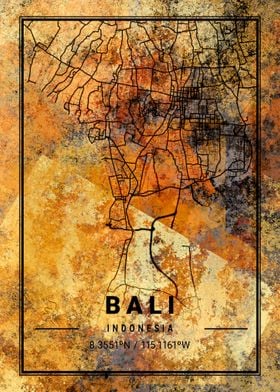 Bali Indonesia Map