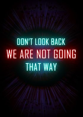 Dont look back