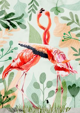 Flamingo Love