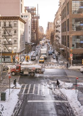 NYC Winter Street Photo