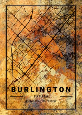 Burlington Canada Map