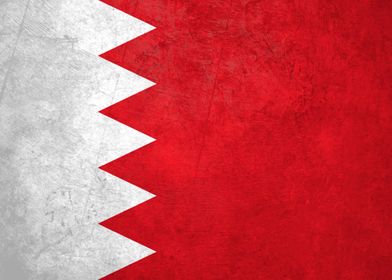 Flag of Bahrain on Wall