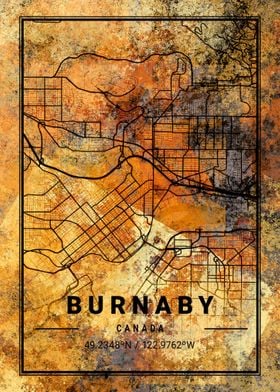 Burnaby Canada Map