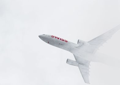 Swiss A330 In The Clouds