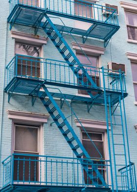 Colorful NYC Fire Escape