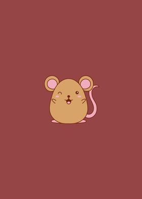 Kawaii Cartoon Mouse