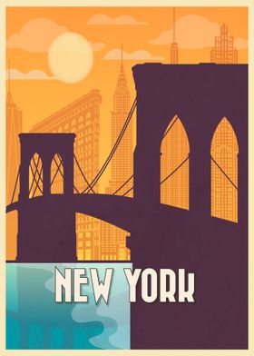 New York vintage poster