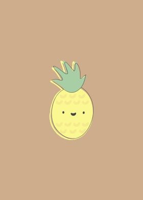 Kawaii Cartoon Pineapple